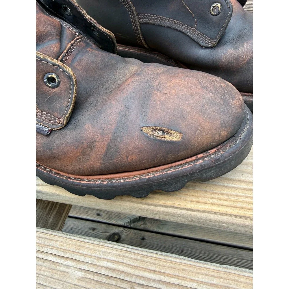 Red Wing 620 LoggerMax Men's 13 D Waterproof Work Boots Distressed USA Soft Toe